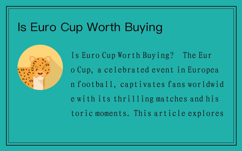 Is Euro Cup Worth Buying